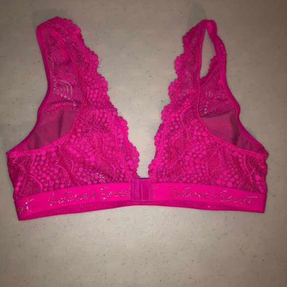 Victoria Secret hot pink bralette size Lrg. - Picture 2 of 3